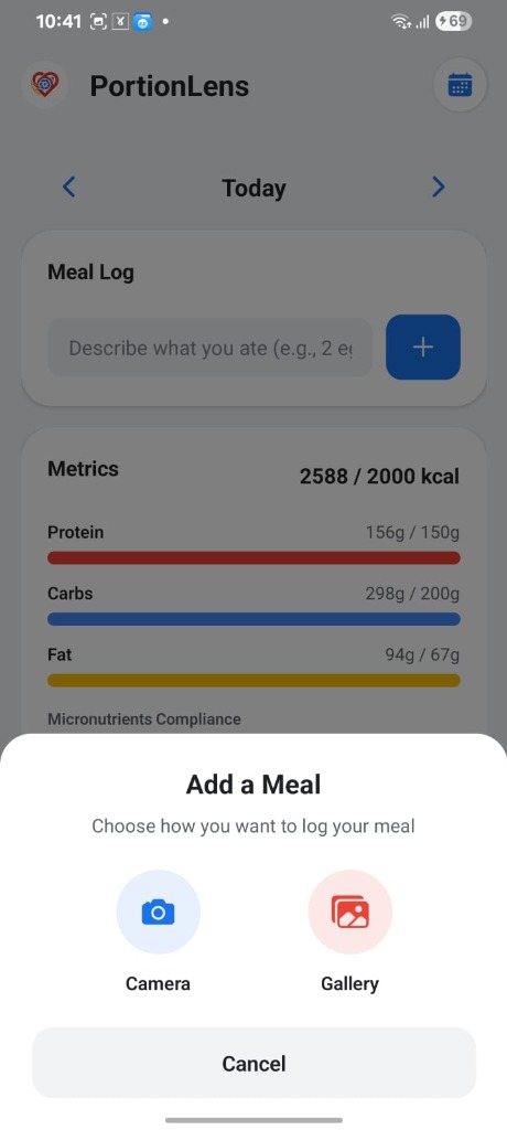Add a Meal Options
